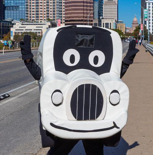 Truckie, mascot of two men and a truck in the city of Austin, TX